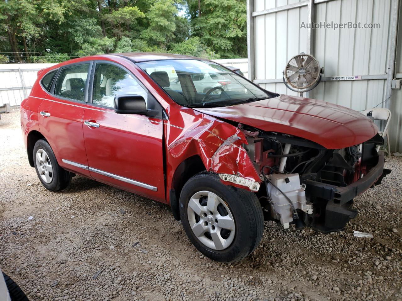 2012 Nissan Rogue S Burgundy vin: JN8AS5MT5CW252042