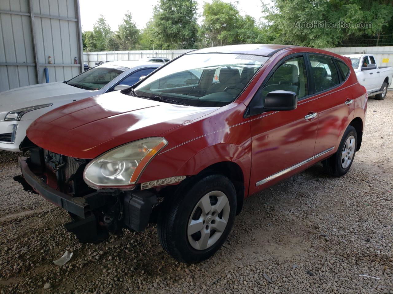 2012 Nissan Rogue S Burgundy vin: JN8AS5MT5CW252042