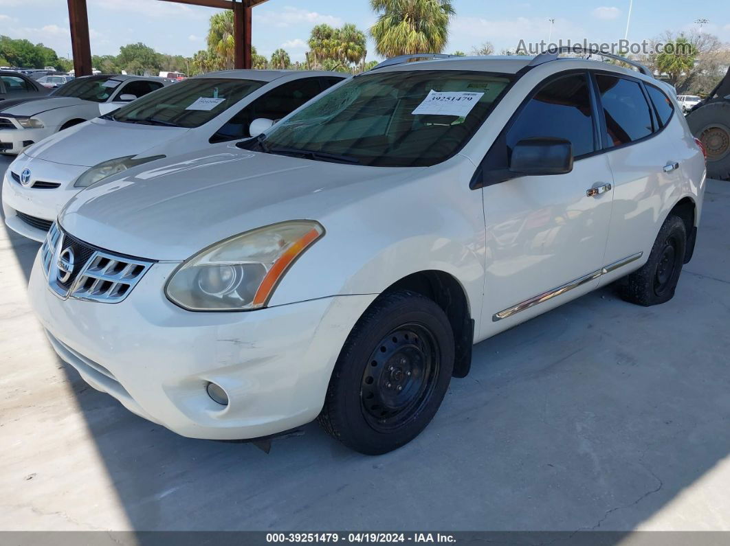 2012 Nissan Rogue S White vin: JN8AS5MT5CW268967