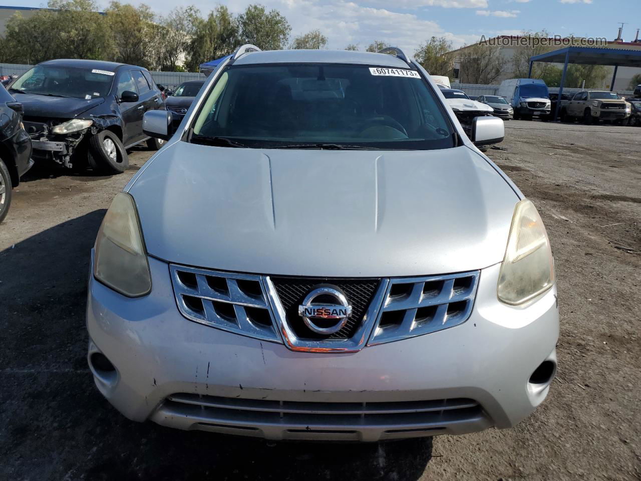 2012 Nissan Rogue S Silver vin: JN8AS5MT5CW269844