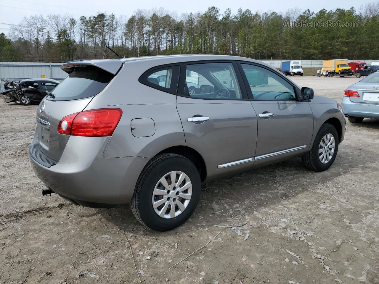 2012 Nissan Rogue S Серый vin: JN8AS5MT5CW270895