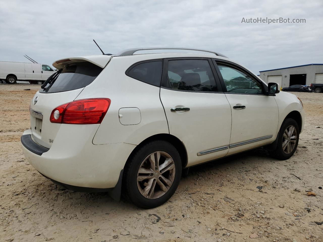 2012 Nissan Rogue S White vin: JN8AS5MT5CW275479