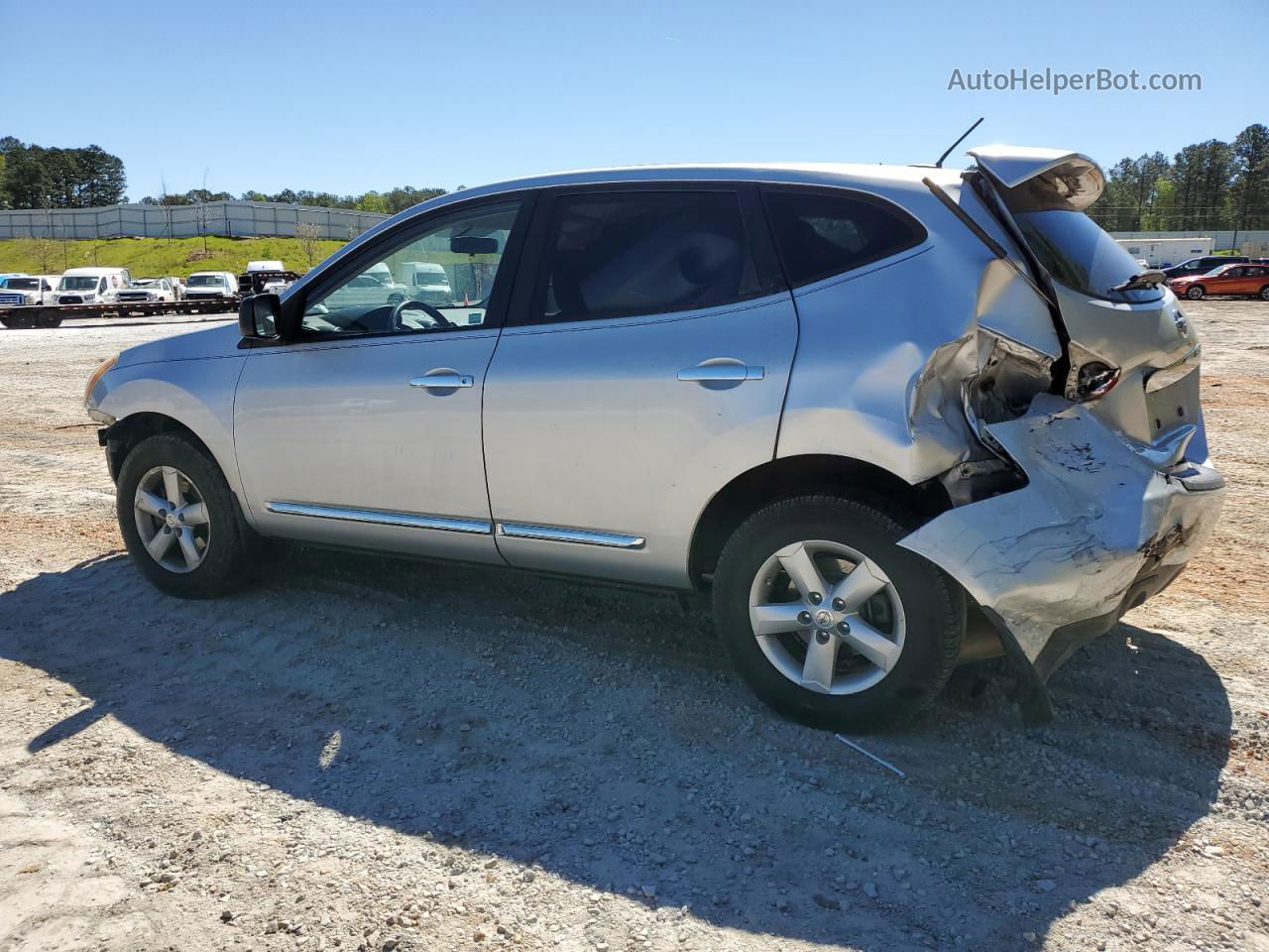 2012 Nissan Rogue S Silver vin: JN8AS5MT5CW277734