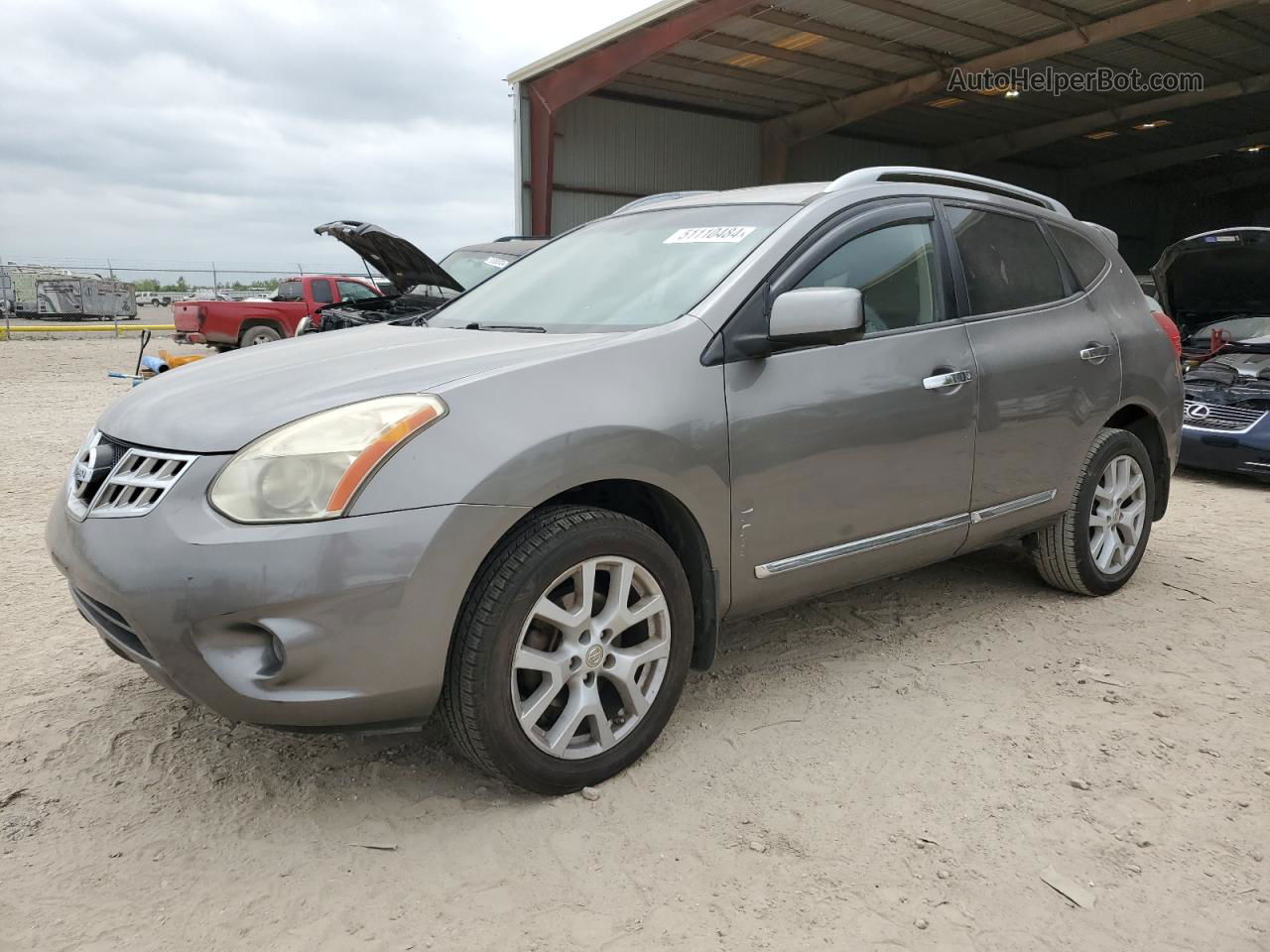 2012 Nissan Rogue S Gray vin: JN8AS5MT5CW277961