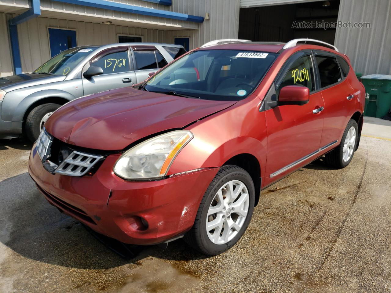 2012 Nissan Rogue S Red vin: JN8AS5MT5CW280925