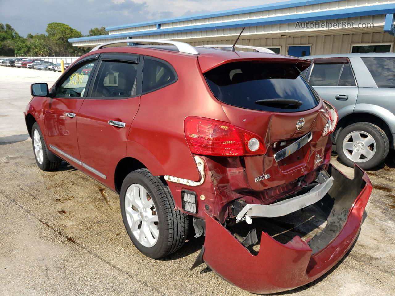 2012 Nissan Rogue S Red vin: JN8AS5MT5CW280925