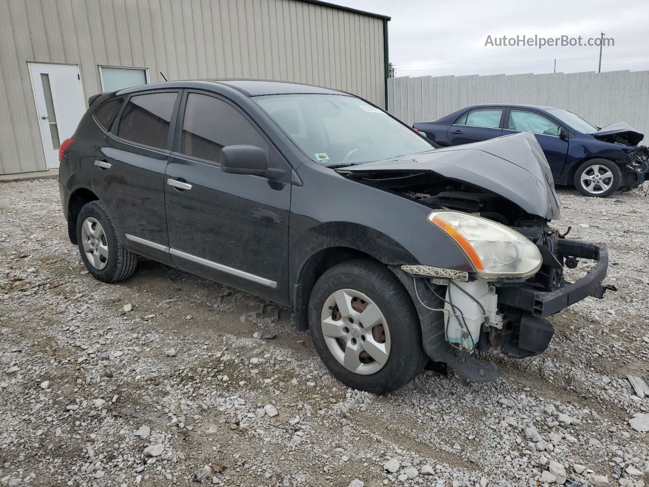 2012 Nissan Rogue S Black vin: JN8AS5MT5CW291200