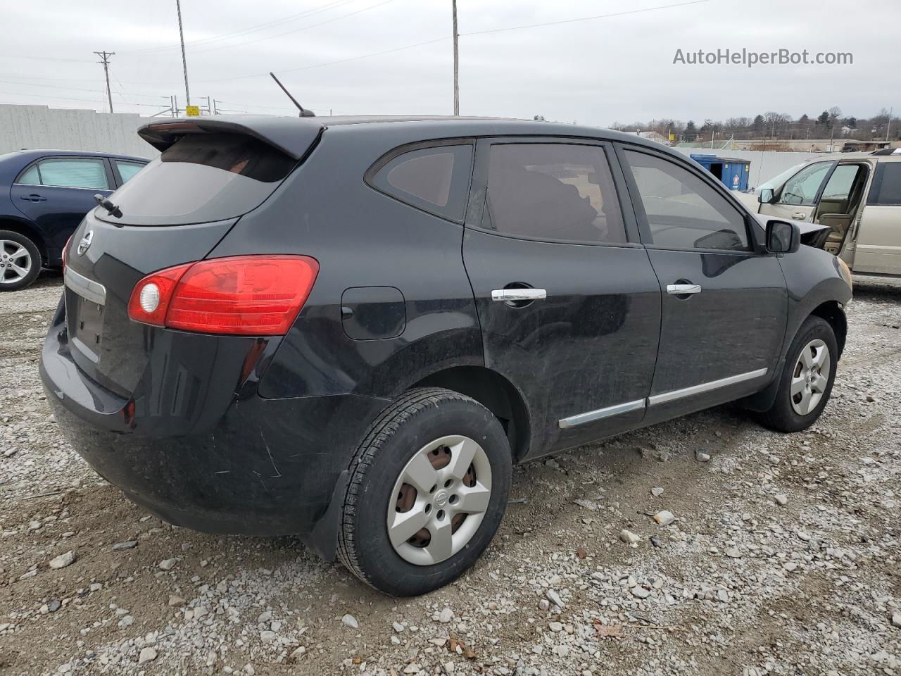 2012 Nissan Rogue S Black vin: JN8AS5MT5CW291200