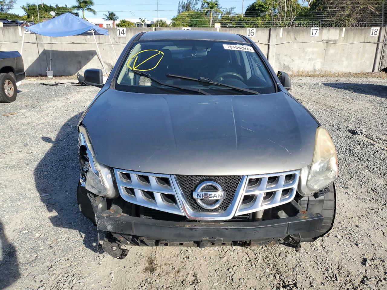 2012 Nissan Rogue S Серый vin: JN8AS5MT5CW292167