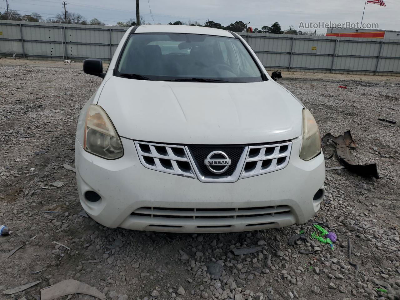 2012 Nissan Rogue S Белый vin: JN8AS5MT5CW292573