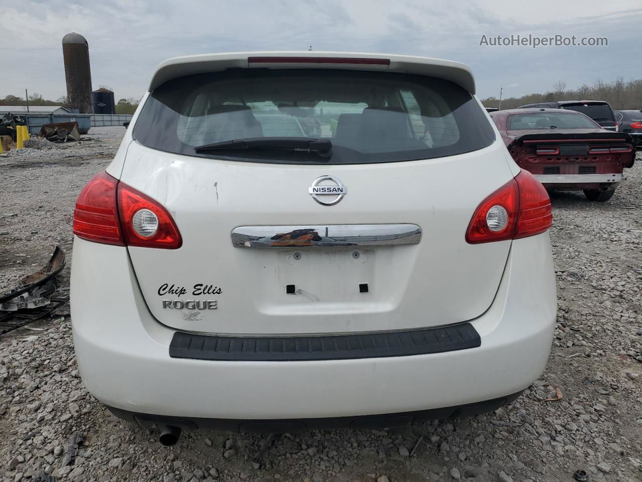 2012 Nissan Rogue S White vin: JN8AS5MT5CW292573