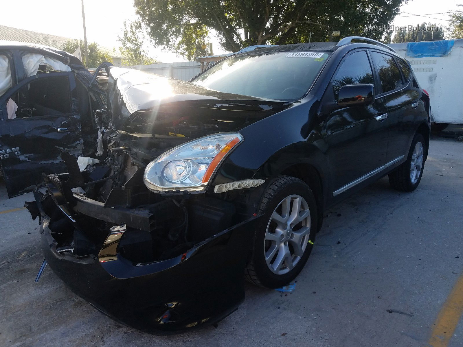 2012 Nissan Rogue S Black vin: JN8AS5MT5CW295439