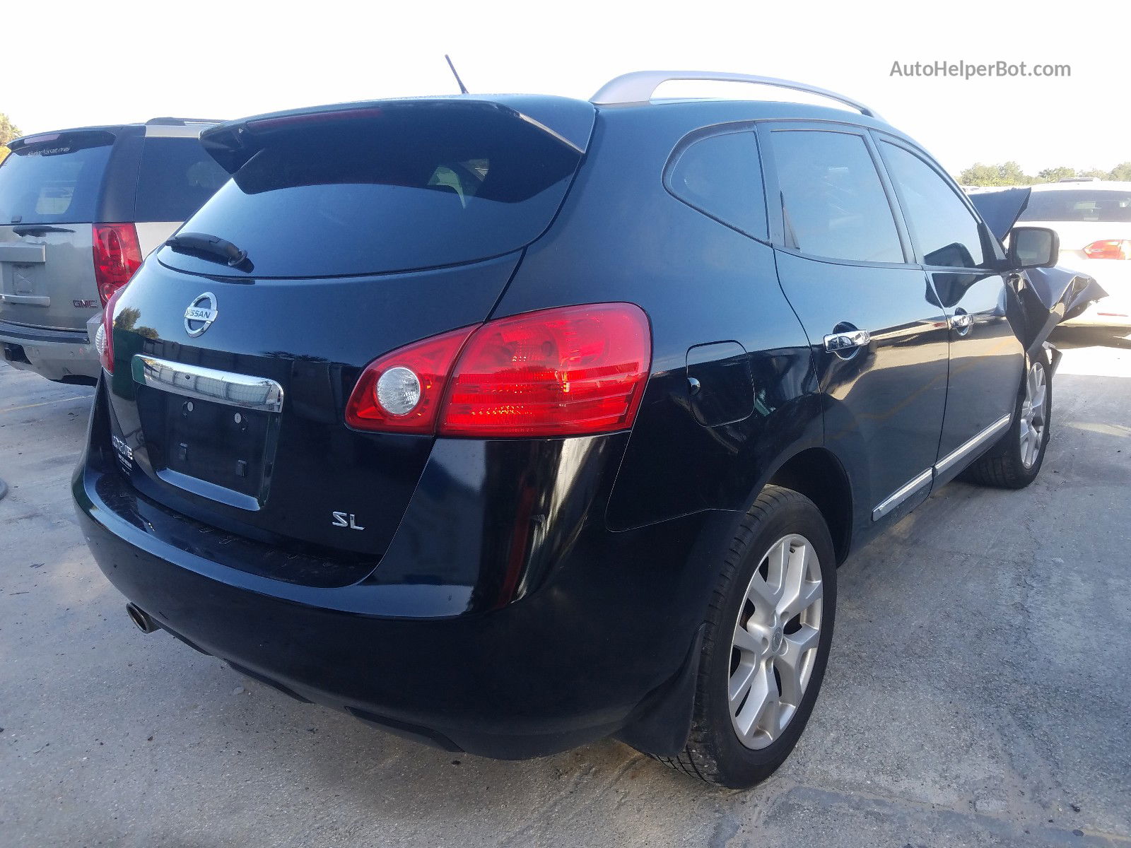 2012 Nissan Rogue S Черный vin: JN8AS5MT5CW295439