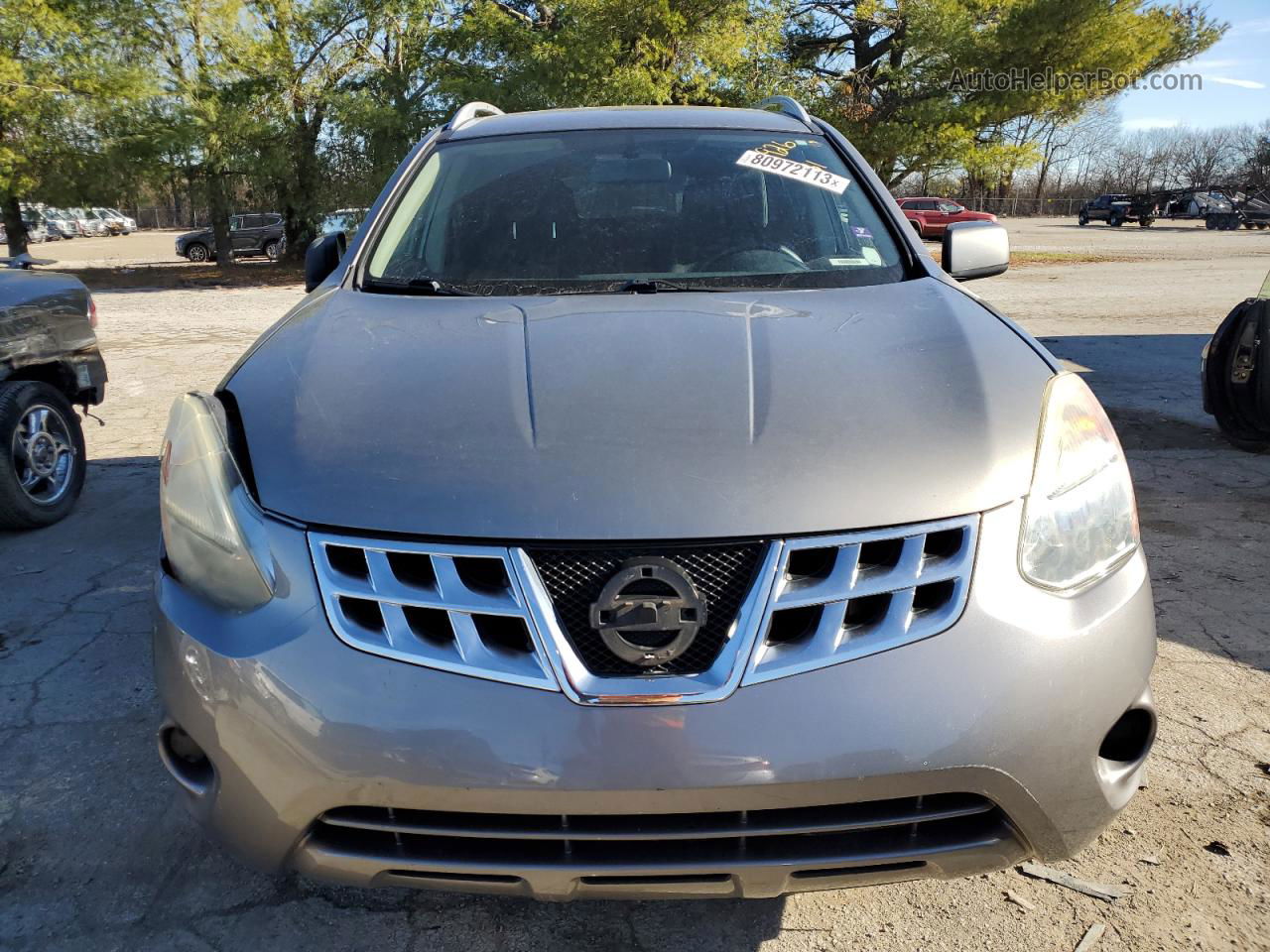 2012 Nissan Rogue S Gray vin: JN8AS5MT5CW295926