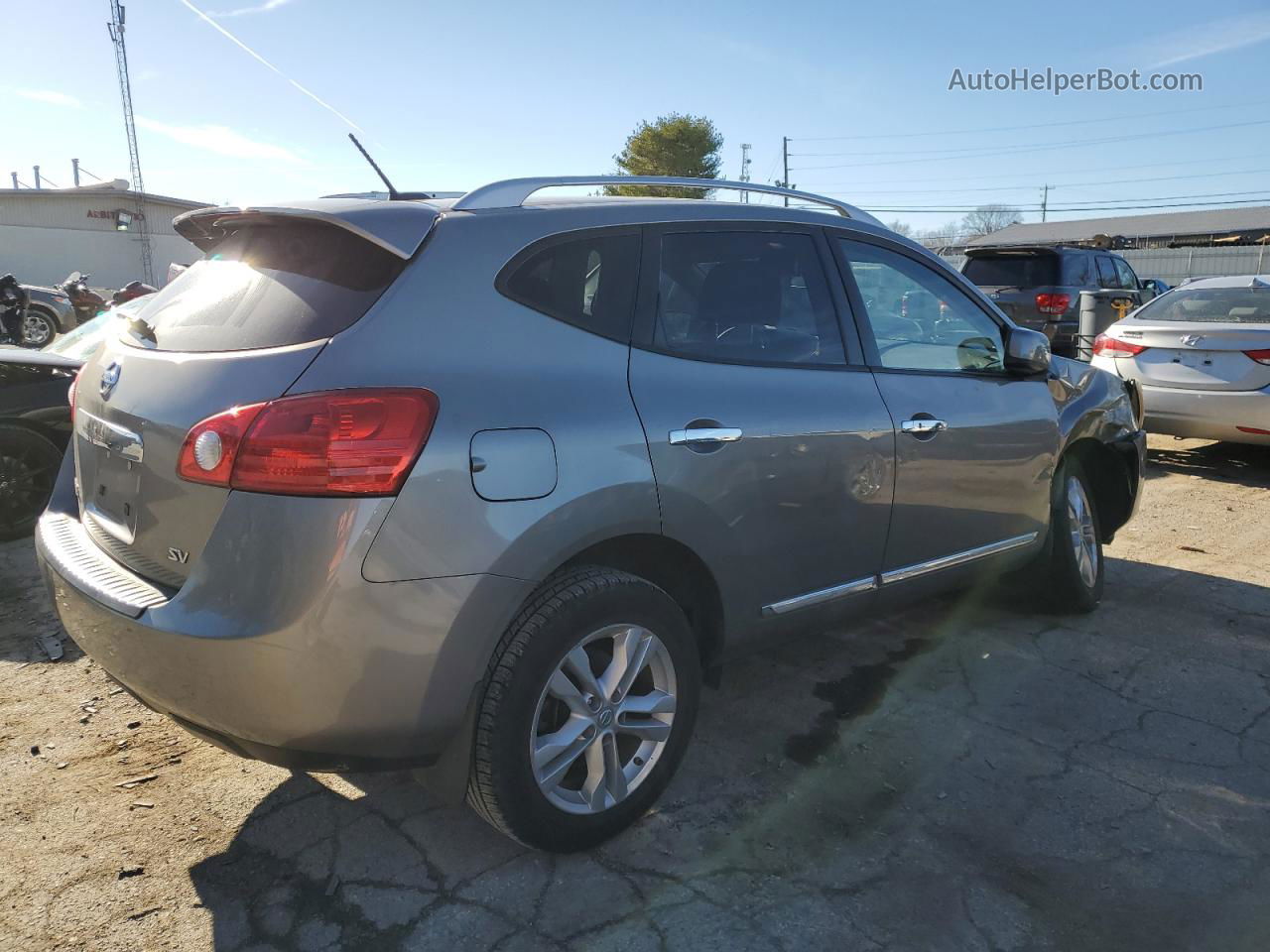 2012 Nissan Rogue S Gray vin: JN8AS5MT5CW295926