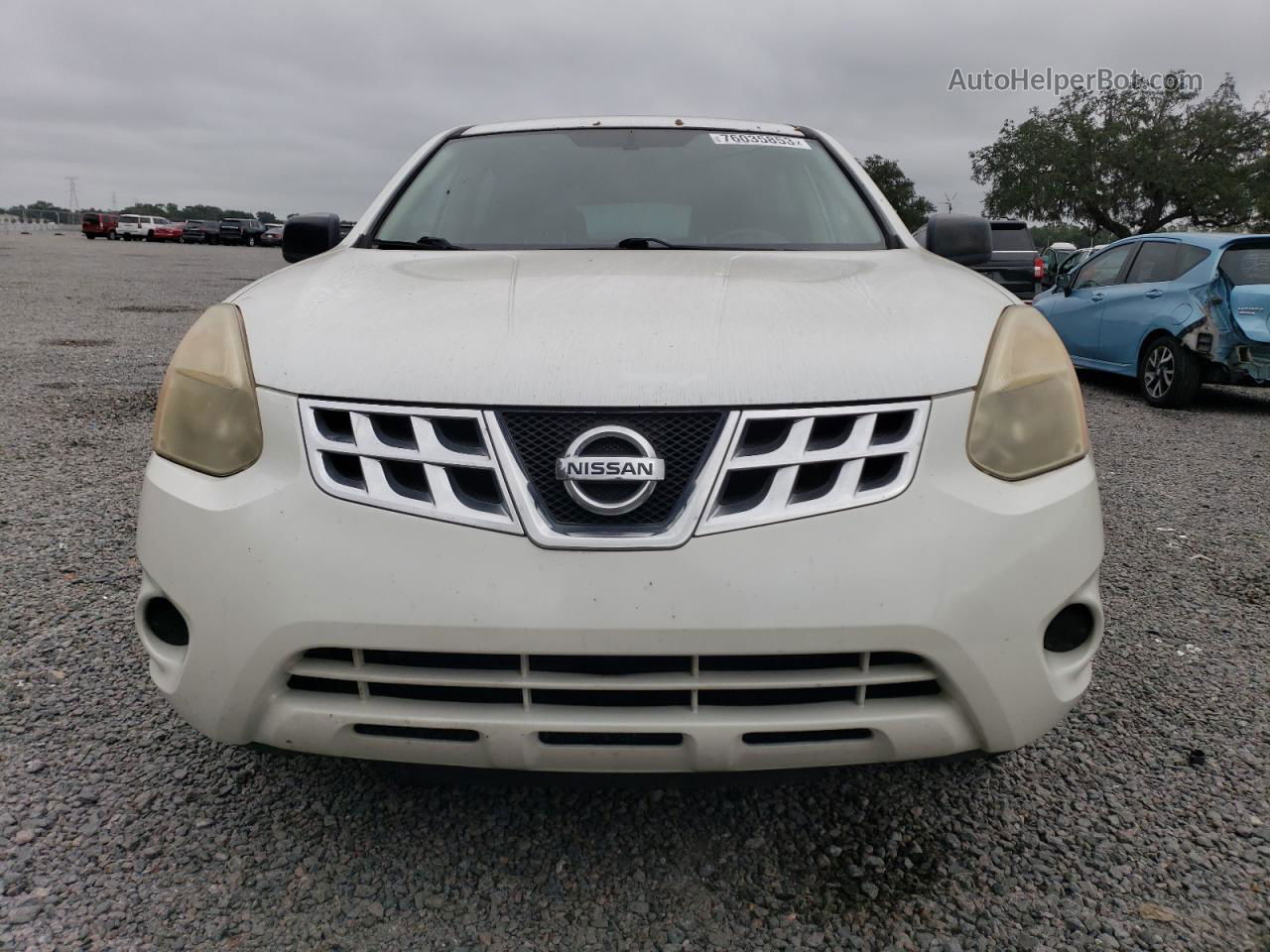 2012 Nissan Rogue S White vin: JN8AS5MT5CW297434