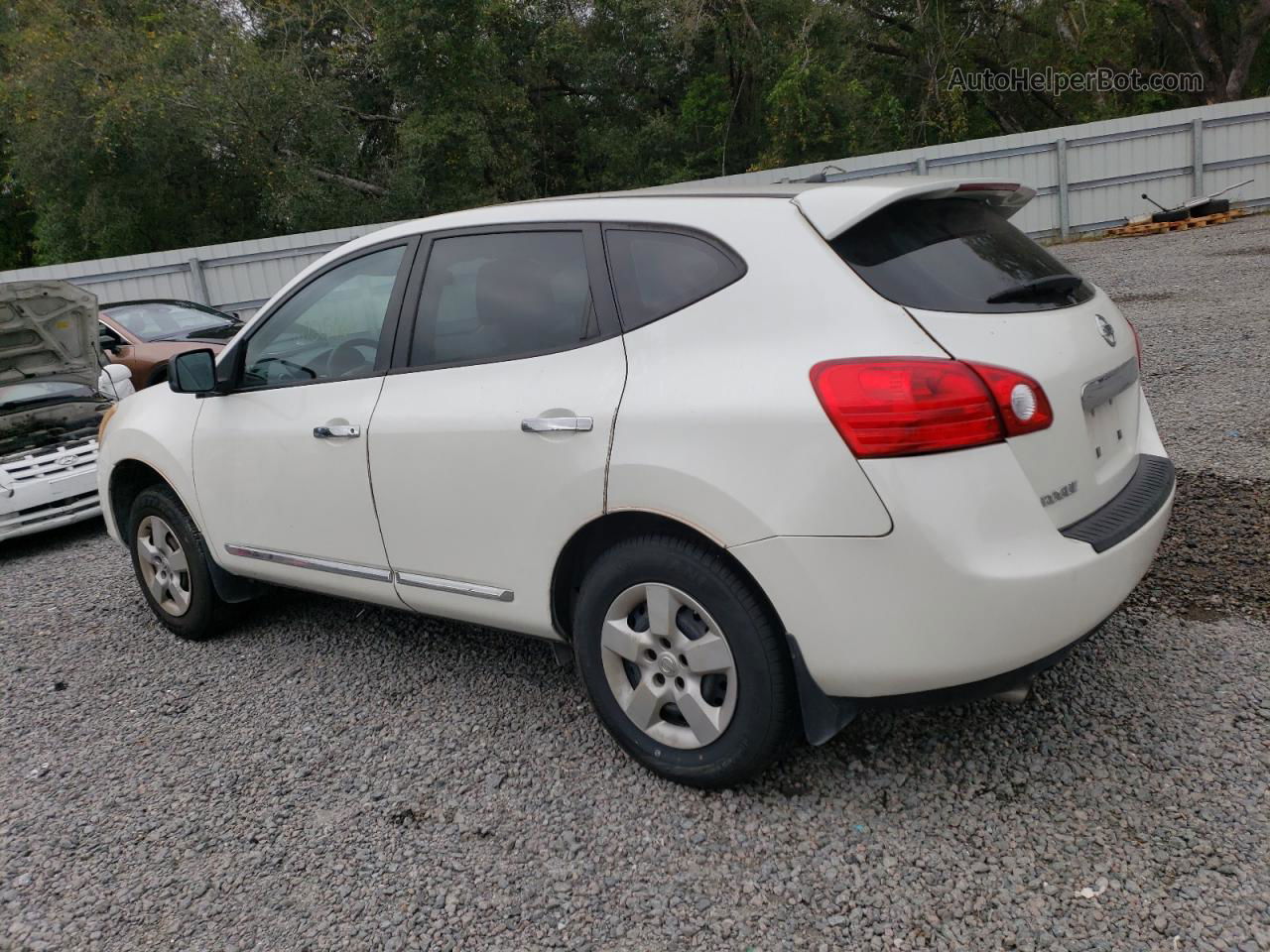 2012 Nissan Rogue S White vin: JN8AS5MT5CW297434