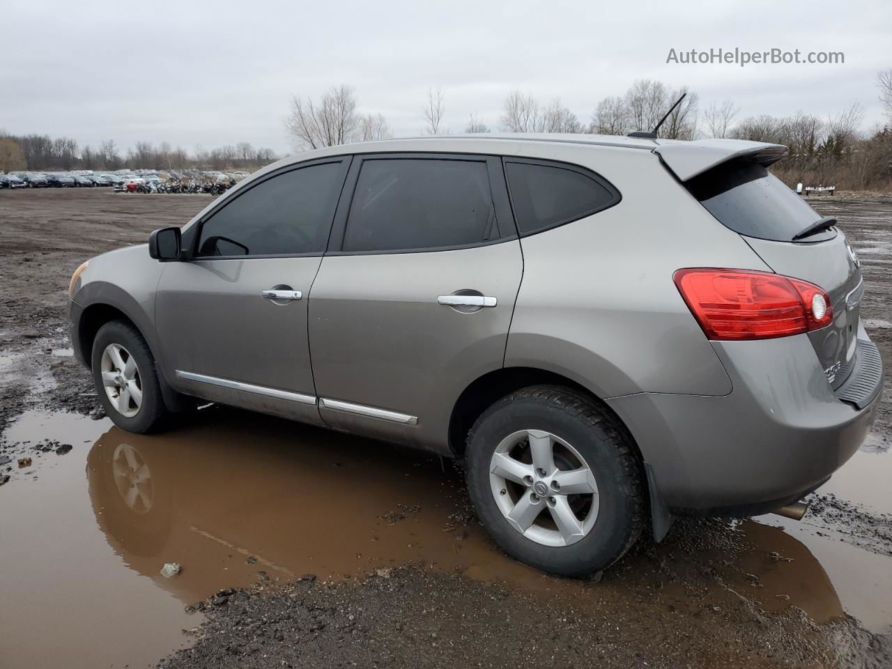 2012 Nissan Rogue S Желто-коричневый vin: JN8AS5MT5CW602835