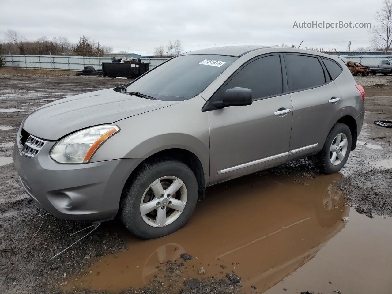 2012 Nissan Rogue S Tan vin: JN8AS5MT5CW602835