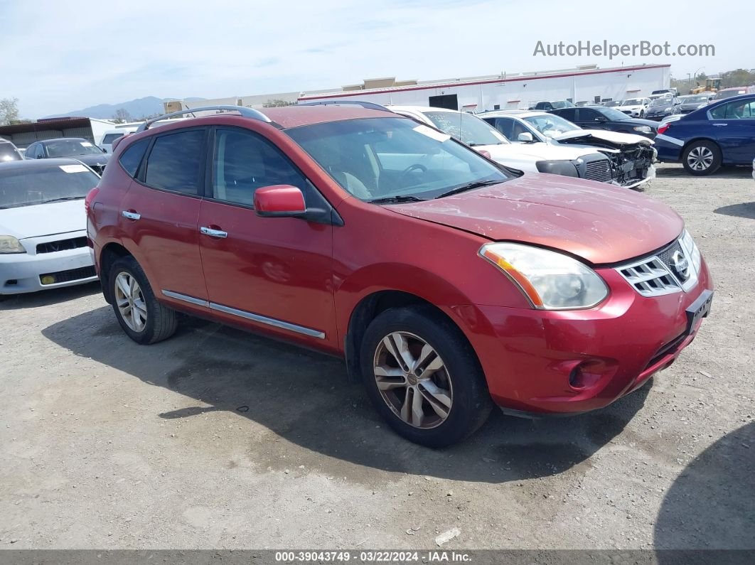 2012 Nissan Rogue Sv Red vin: JN8AS5MT6CW250560