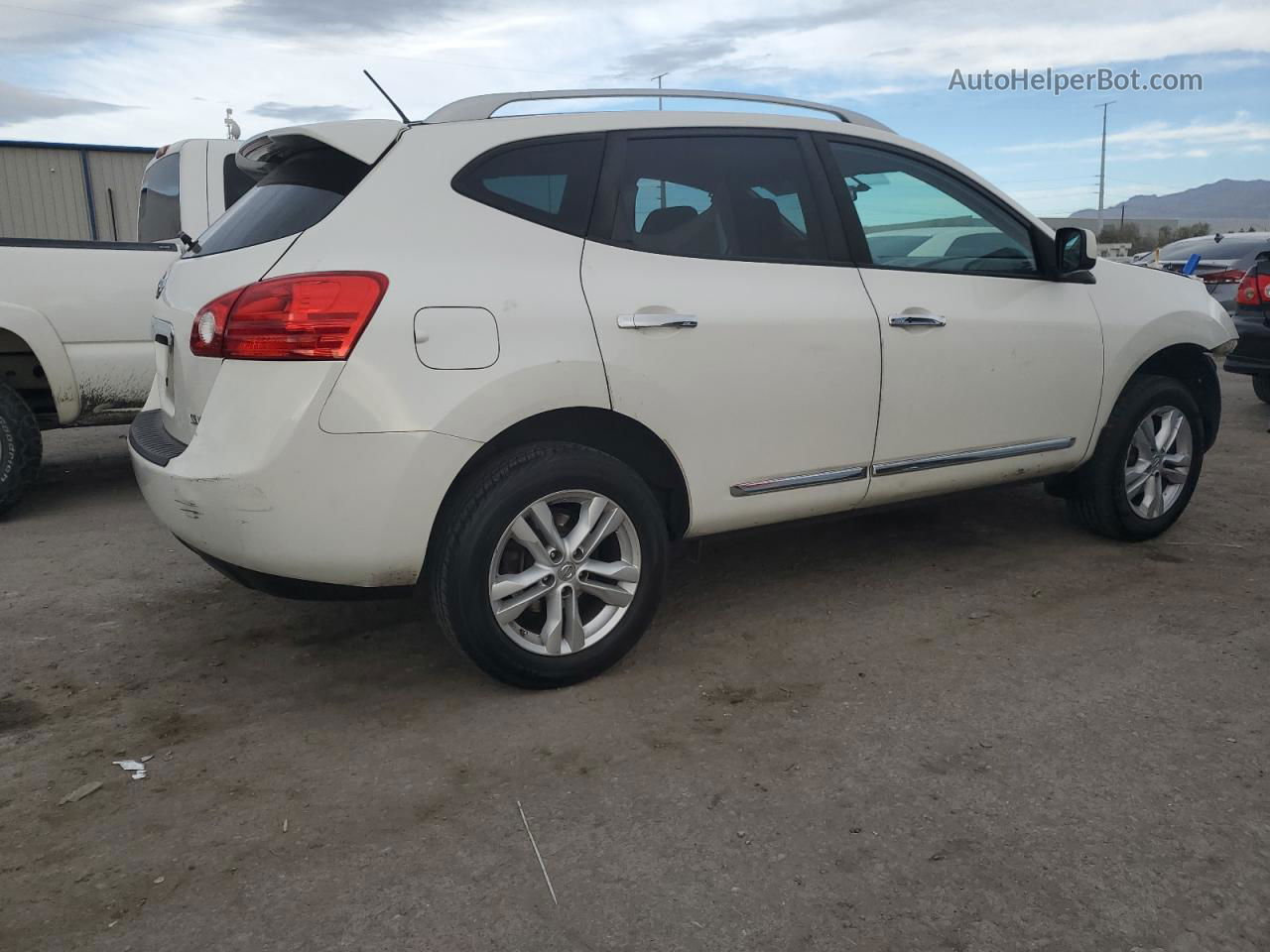 2012 Nissan Rogue S White vin: JN8AS5MT6CW254432