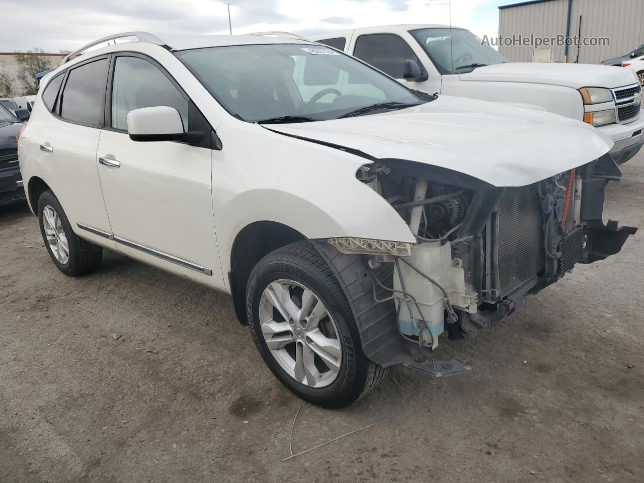 2012 Nissan Rogue S Белый vin: JN8AS5MT6CW254432