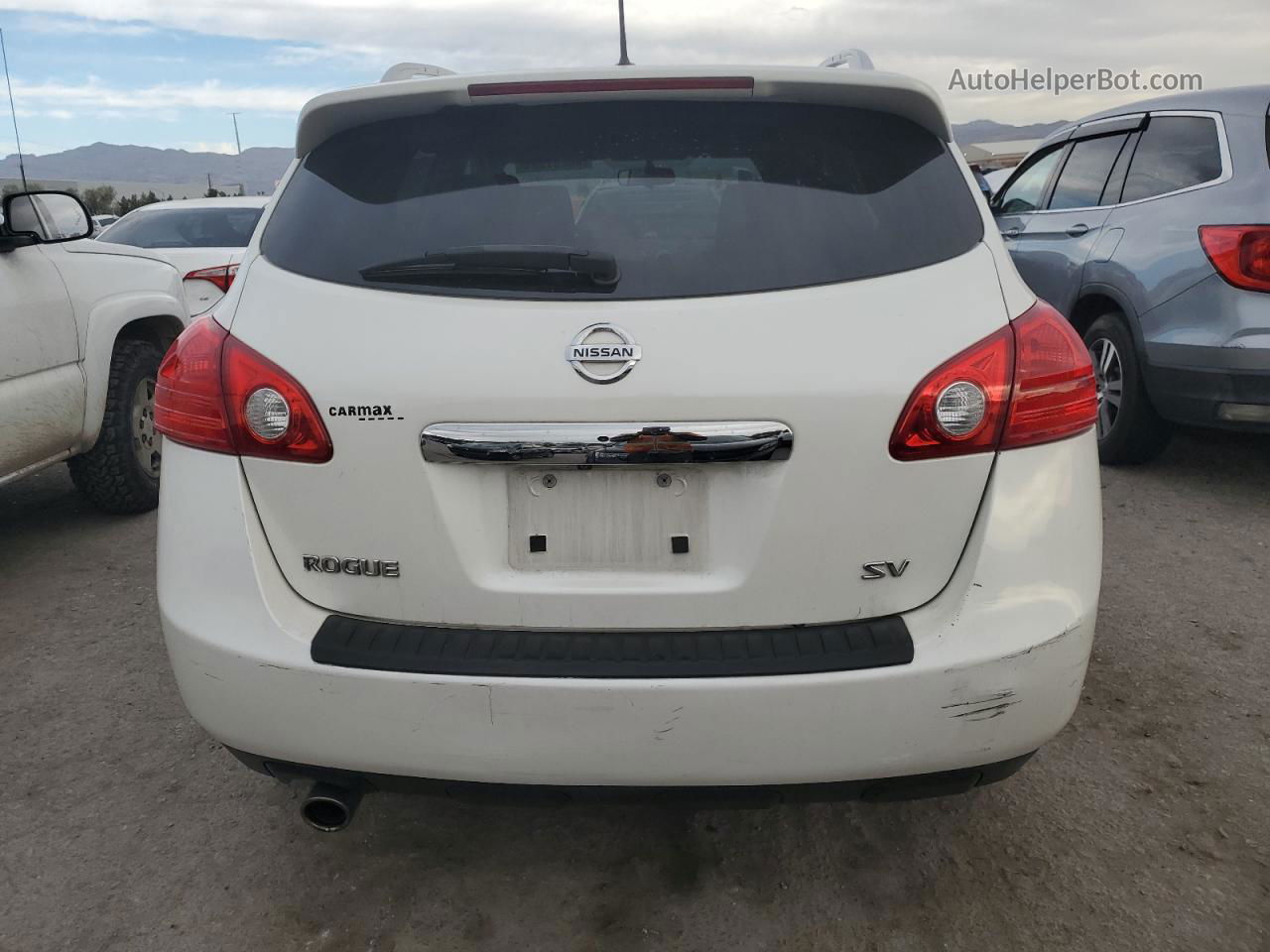 2012 Nissan Rogue S Белый vin: JN8AS5MT6CW254432