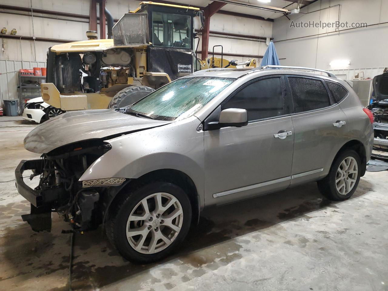 2012 Nissan Rogue S Silver vin: JN8AS5MT6CW260487