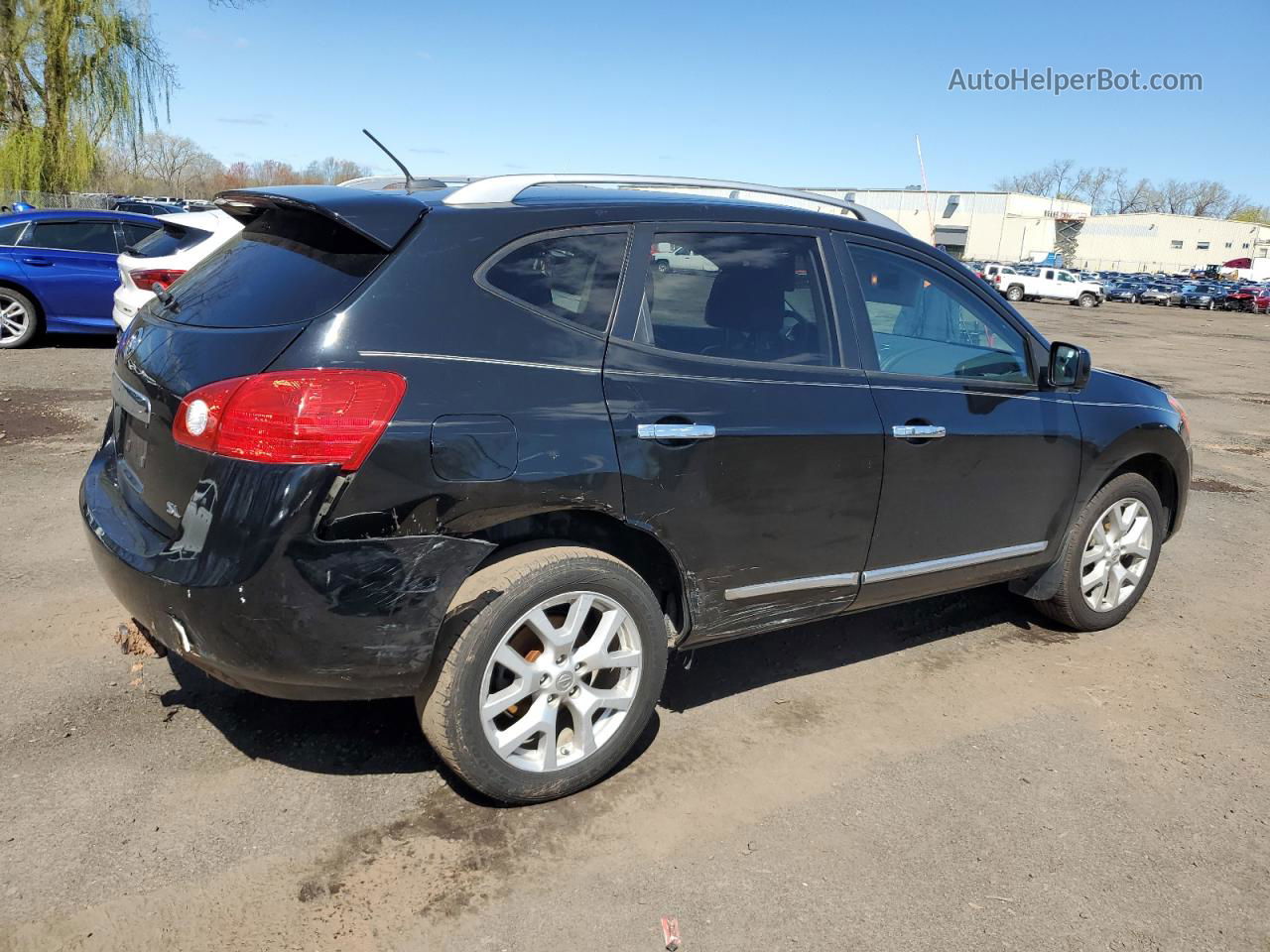 2012 Nissan Rogue S Black vin: JN8AS5MT6CW264510