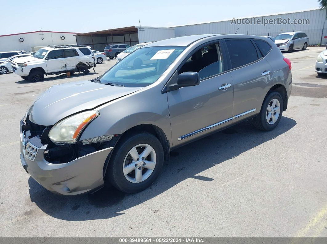 2012 Nissan Rogue S Gray vin: JN8AS5MT6CW269478