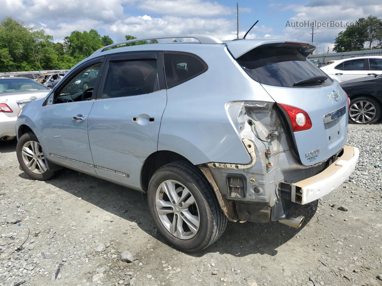 2012 Nissan Rogue S Blue vin: JN8AS5MT6CW281758