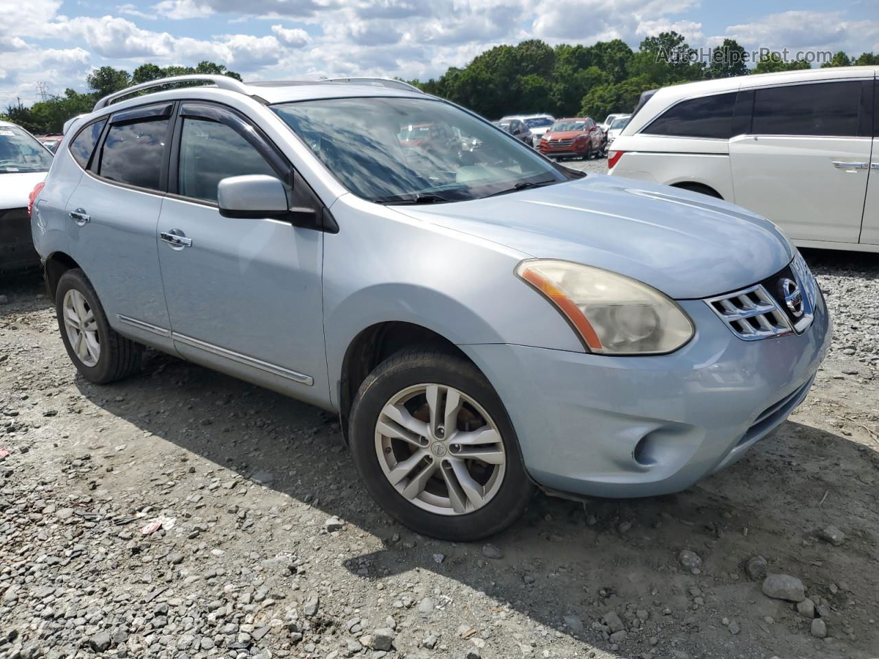 2012 Nissan Rogue S Blue vin: JN8AS5MT6CW281758