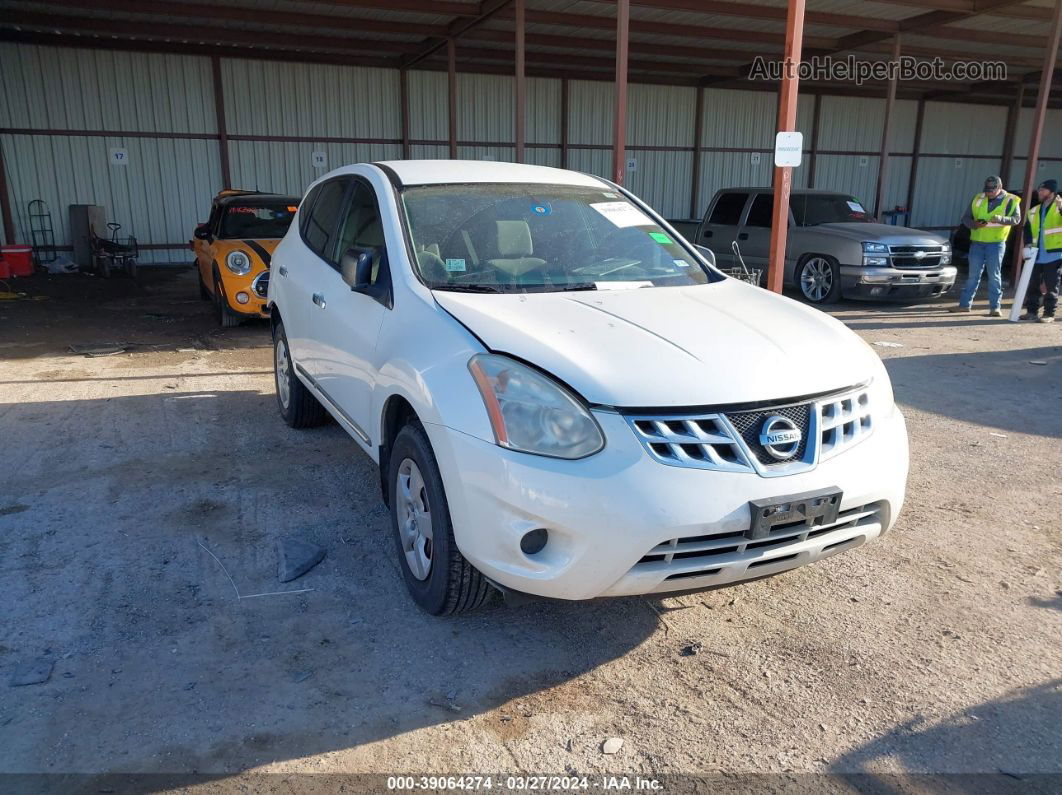 2012 Nissan Rogue S White vin: JN8AS5MT6CW283543