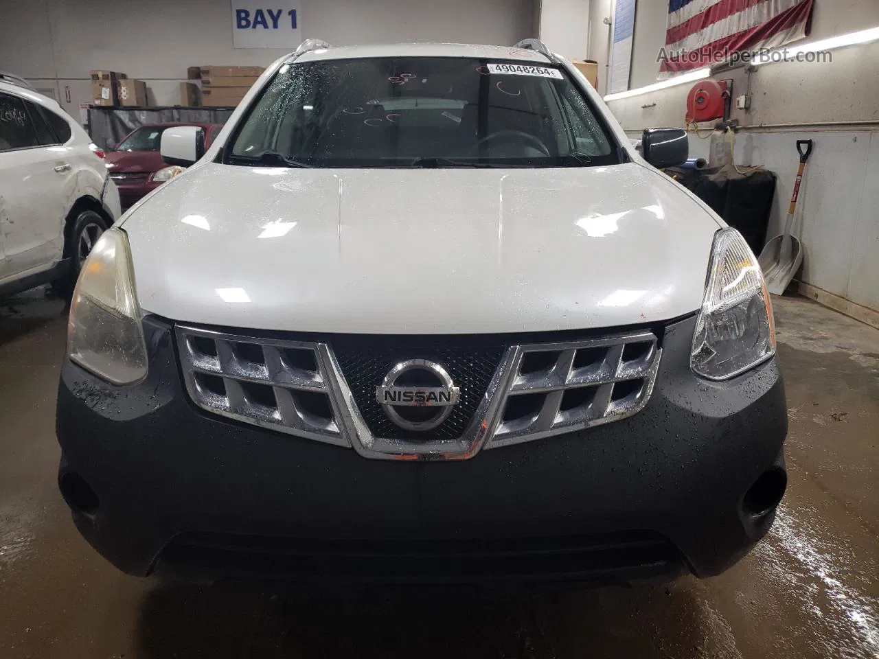 2012 Nissan Rogue S White vin: JN8AS5MT6CW285082