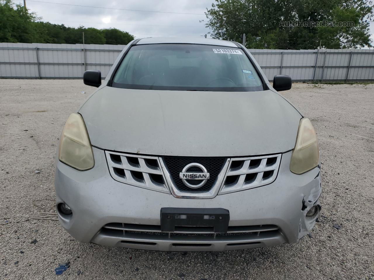 2012 Nissan Rogue S Silver vin: JN8AS5MT6CW288256