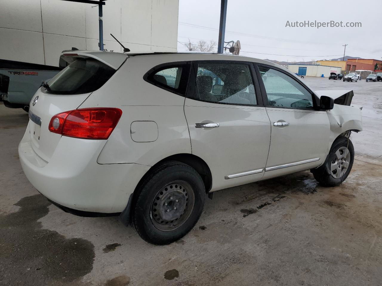 2012 Nissan Rogue S White vin: JN8AS5MT6CW292887