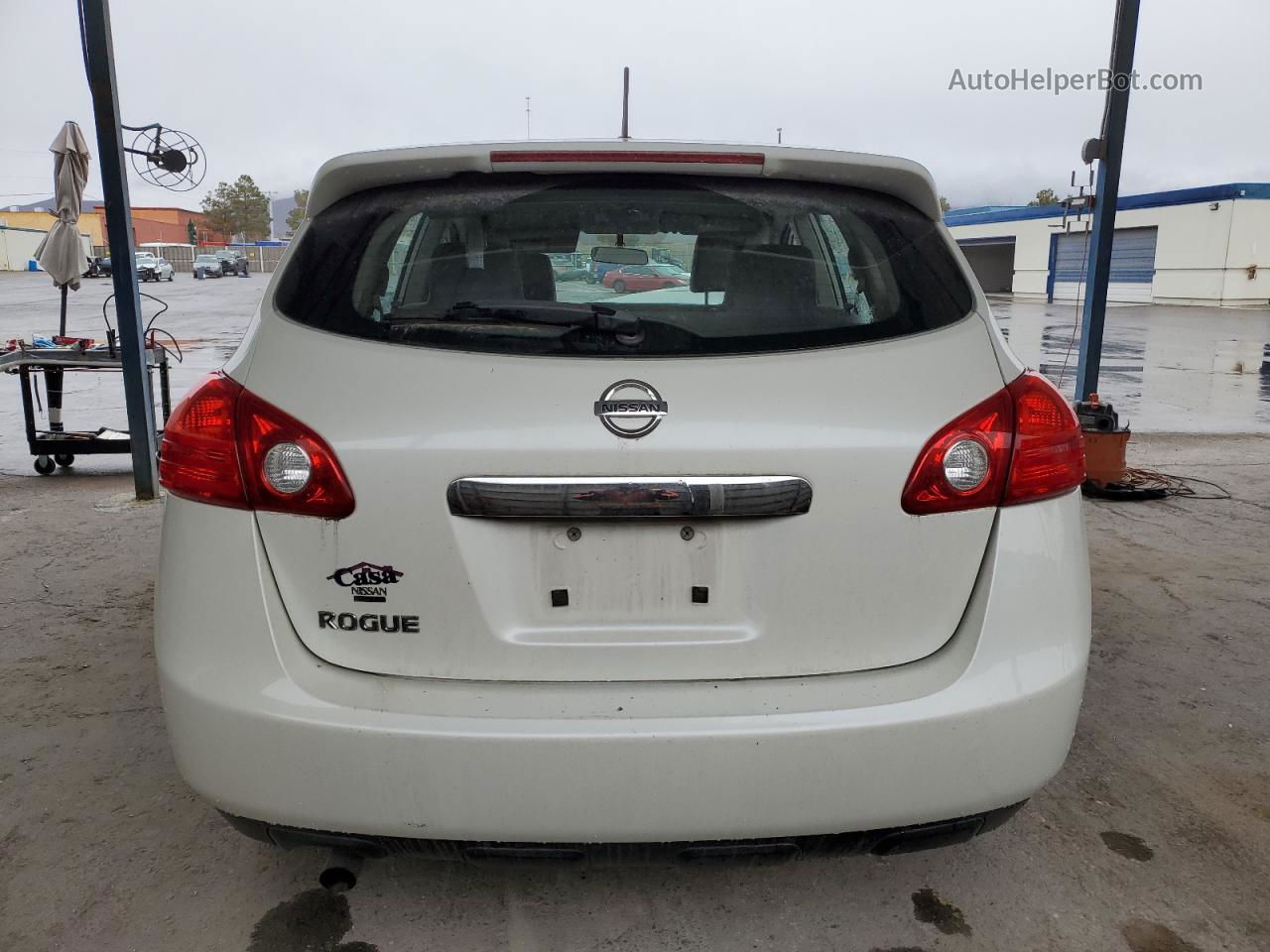 2012 Nissan Rogue S White vin: JN8AS5MT6CW292887