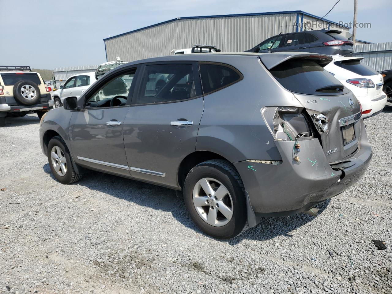 2012 Nissan Rogue S Gray vin: JN8AS5MT6CW296325