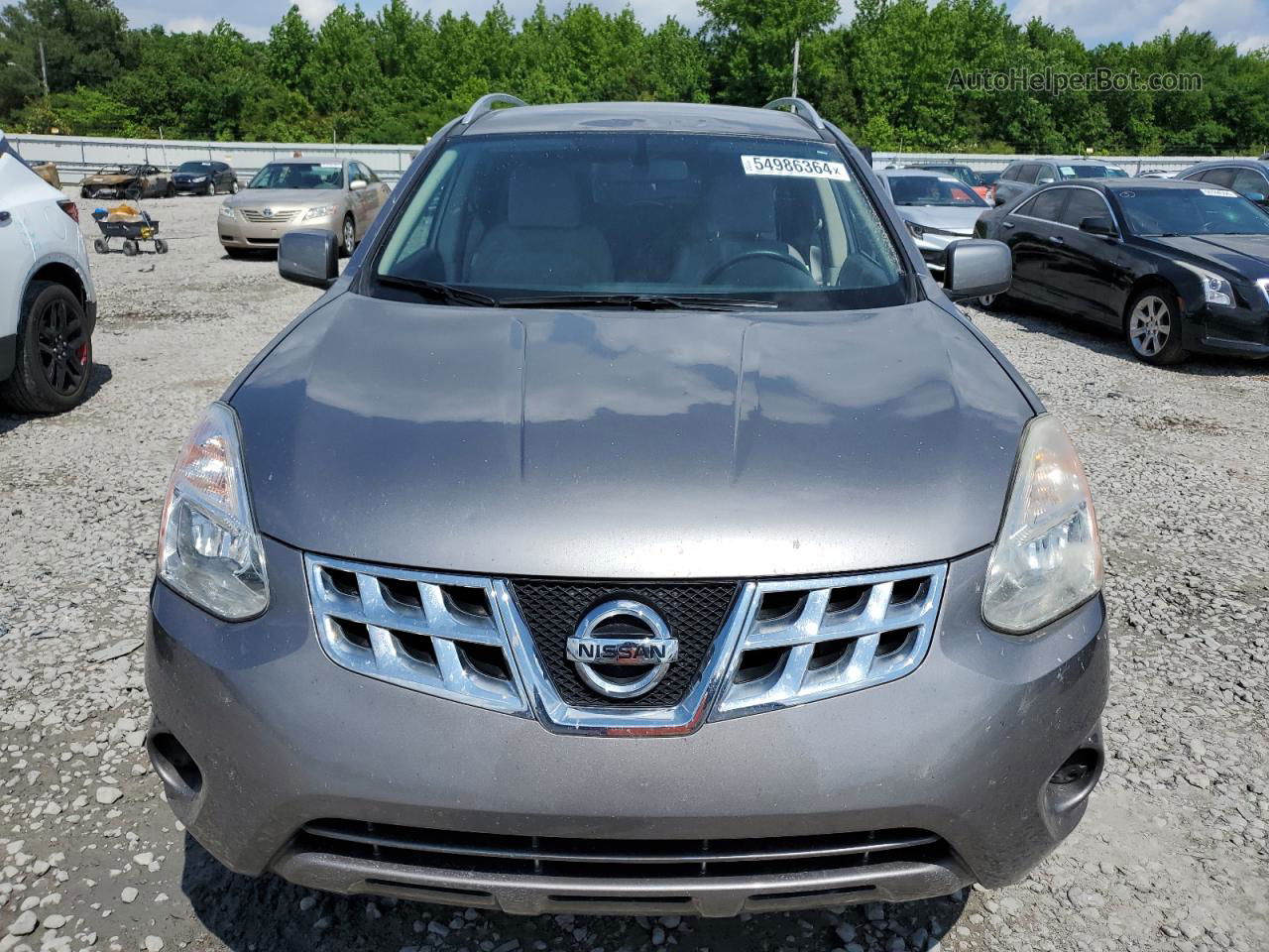 2012 Nissan Rogue S Silver vin: JN8AS5MT6CW296910