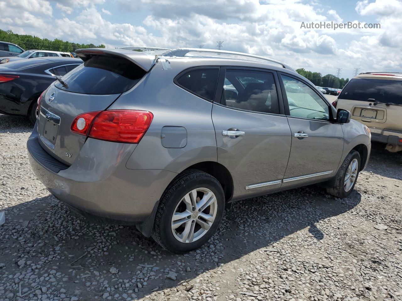 2012 Nissan Rogue S Серебряный vin: JN8AS5MT6CW296910