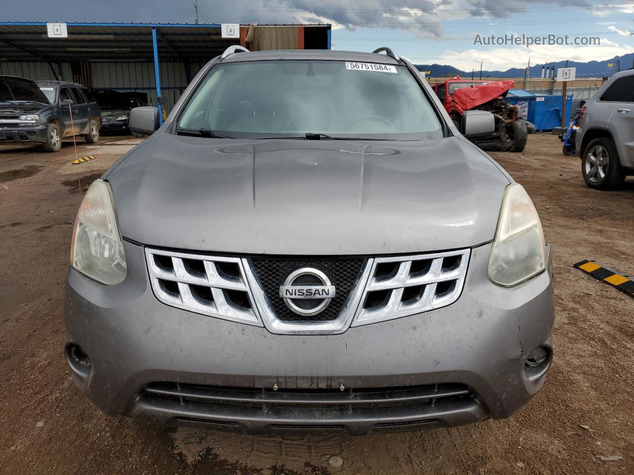 2012 Nissan Rogue S Gray vin: JN8AS5MT6CW601550