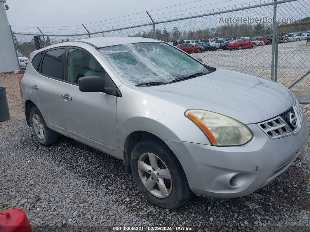 2012 Nissan Rogue S Silver vin: JN8AS5MT6CW602102