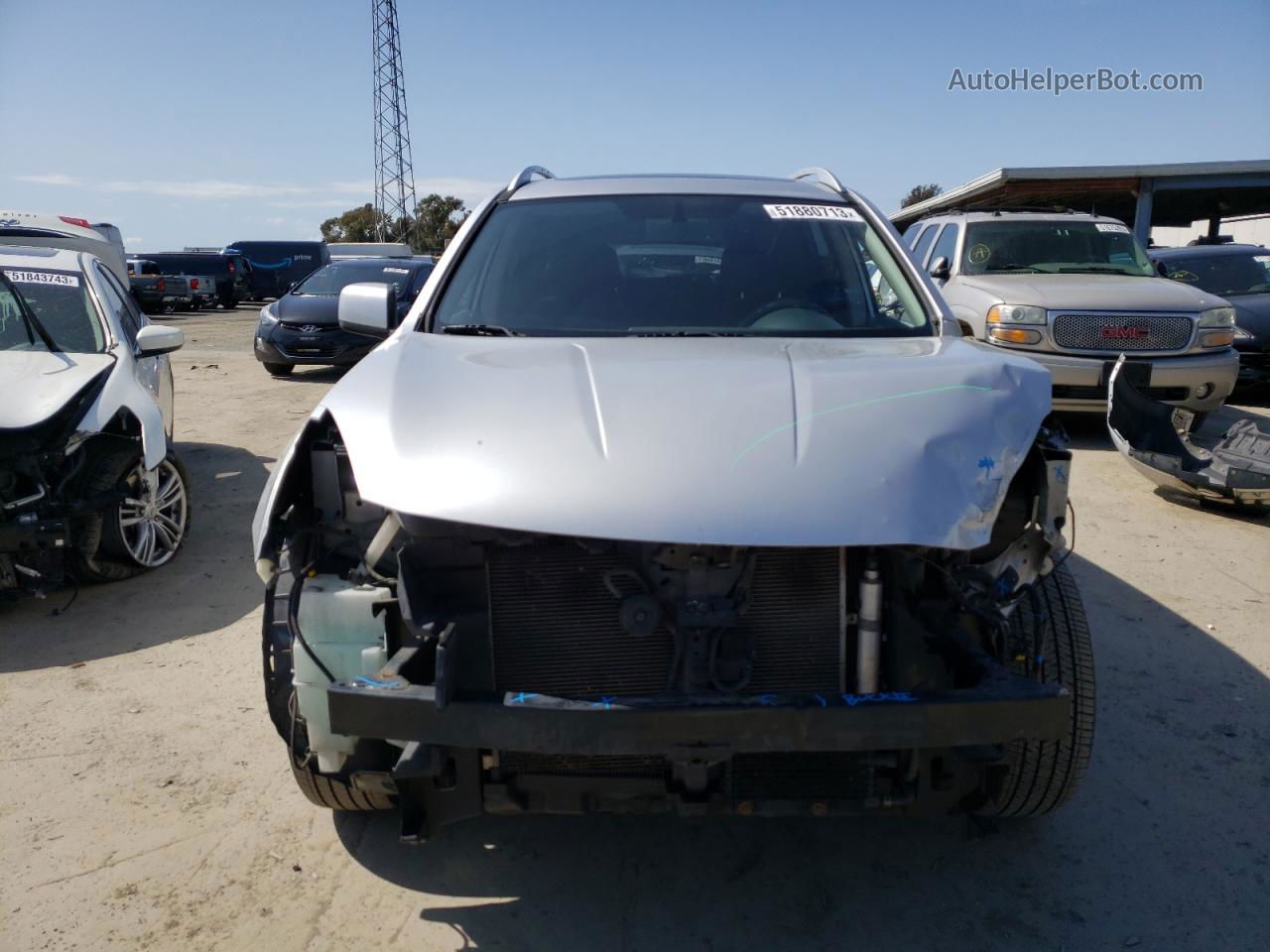 2012 Nissan Rogue S Silver vin: JN8AS5MT6CW608059