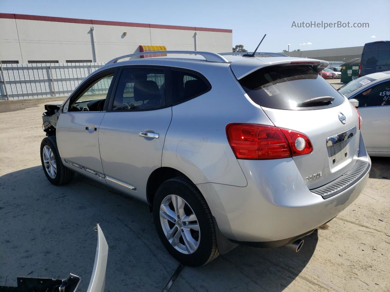 2012 Nissan Rogue S Silver vin: JN8AS5MT6CW608059