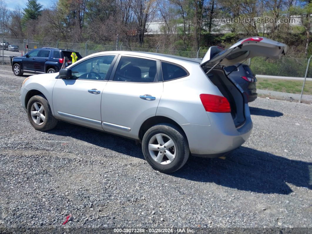 2012 Nissan Rogue S Silver vin: JN8AS5MT6CW609566