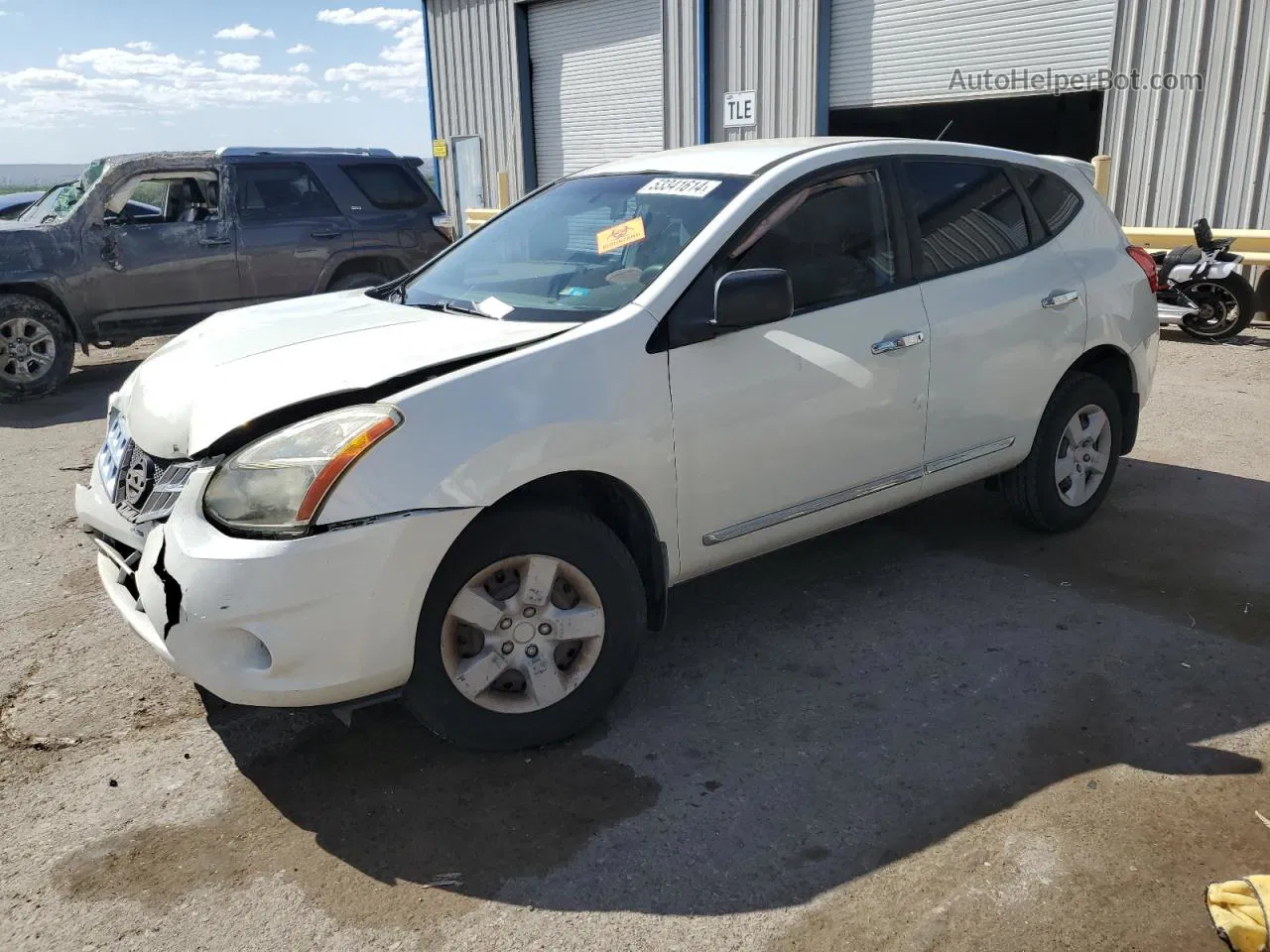 2012 Nissan Rogue S Cream vin: JN8AS5MT7CW252804