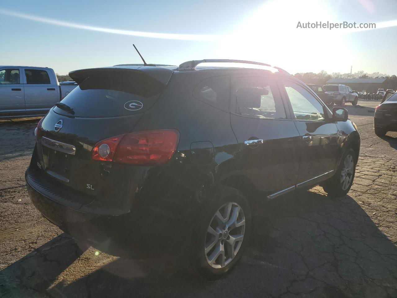 2012 Nissan Rogue S Black vin: JN8AS5MT7CW255184