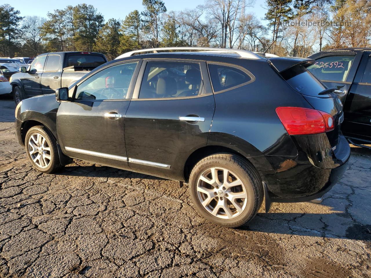 2012 Nissan Rogue S Black vin: JN8AS5MT7CW255184