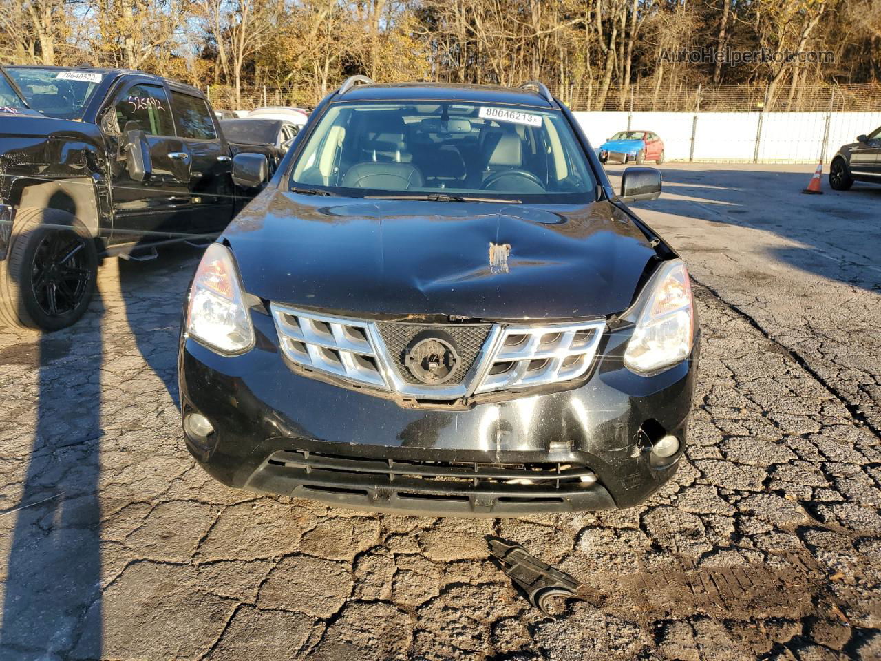 2012 Nissan Rogue S Black vin: JN8AS5MT7CW255184