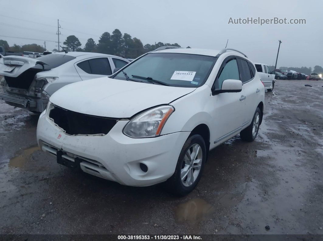 2012 Nissan Rogue Sv White vin: JN8AS5MT7CW256934